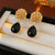 Luxurious Flower Droplet Alloy Electroplating Earrings