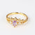 IG Style Women Crown Heart Circle Copper Electroplating Rings