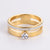 Moderate Luxury Stainless Steel Diamond Inlay Rings