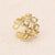 Women Fashion Eye Star Copper Zircon Inlay Rings