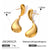 IG Style Irregular Stainless Steel Electroplating Earrings