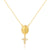 Wing Tassel Cross Droplet Zircon Diamond Inlay Necklaces