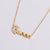 Minimalist Stripe Circle Stainless Steel Electroplating Necklaces