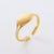 Retro Vintage Women Geometric Geometric Stainless Steel Electroplating Rings