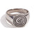 Fashion Niche Round Circle Geometric Stainless Steel 18K Gold Plated Rings