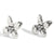 Fashion Flower Geometric Stainless Steel Electroplating Earrings