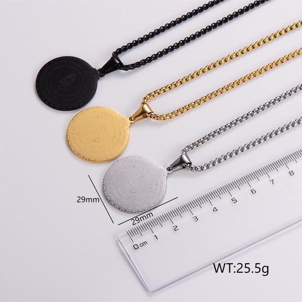 Versatile Round Stainless Steel Electroplating Pendants