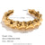 Fashion Circle Stainless Steel 18K Gold Plated Bangles