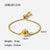 Women IG Style Geometric Stainless Steel 18K Gold Plated Bracelets