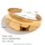 Fashion Circle Stainless Steel 18K Gold Plated Bangles