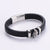 Men Metal Leather Bangles