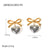 IG Style Heart Stainless Steel 18K Gold Plated Earrings