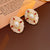 Versatile Pearl Geometric Alloy Electroplating Earrings