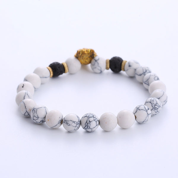 Men Totem Diamond Candy Flower Alloy Bracelets