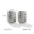 IG Style Textured Geometric Wave Stainless Steel Electroplating Earrings