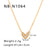 IG Style Heart Heart Geometric Stainless Steel Electroplating Necklaces