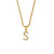 Fashion Round Number Text Letter Stainless Steel 18K Gold Plated Necklaces