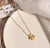 Moderate Luxury Flower Letter Text Number Titanium Steel 18K Gold Plated Necklaces