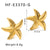 IG Style Starfish Star Geometric Stainless Steel Electroplating Earrings