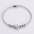 Fashion Women Metal Diamond Leaf Titanium Steel Diamond Inlay Bracelets