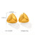 IG Style Triangle Geometric Stainless Steel Electroplating Earrings