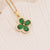 Fashion Heart Droplet Copper Zircon Inlay Pendants