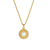 Fashion Circle Geometric Stainless Steel 18K Gold Plated Necklaces