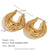 Fashion Triangle Circle Geometric Stainless Steel 18K Gold Plated Earrings