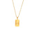 Fashion Quadrilateral Round Geometric Stainless Steel 18K Gold Plated Necklaces