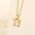 Women Minimalist Geometric Stainless Steel Electroplating Necklaces