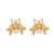 Fashion Stainless Steel Electroplating Stud Earrings