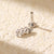 925 Sterling Silver Expressive Zodiac Sign Silver Electroplating Stud Earrings