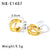 IG Style Irregular Geometric Stainless Steel Electroplating Earrings