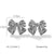 IG Style Bowknot Geometric Stainless Steel Electroplating Earrings