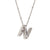 Fashion Letter Number Text Stainless Steel 18K Gold Plated Necklaces