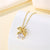 Women Minimalist Geometric Metal Bowknot Stainless Steel Electroplating Necklaces