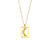 Fashion Quadrilateral Stripe Geometric Stainless Steel 18K Gold Plated Necklaces