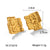 IG Style Irregular Geometric Stainless Steel Electroplating Earrings