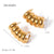 IG Style Stainless Steel 18K Gold Plated Earrings