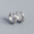 925 Sterling Silver Minimalist Circle Geometric Silver Stud Earrings