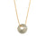 Round Geometric Stainless Steel 18K Gold Plated Necklaces