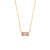 Fashion Quadrilateral Geometric Stainless Steel 18K Gold Plated Necklaces