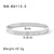 IG Style Circle Irregular Heart Stainless Steel Electroplating Bangles