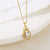 Women Minimalist Geometric Metal Droplet Stainless Steel Electroplating Necklaces