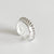 925 Sterling Silver Women IG Style Circle Silver Silver Plating Rings