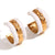 Fashion Circle Geometric Stainless Steel 18K Gold Plated Stud Earrings