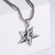 Unisex Metal Retro Vintage Star Stainless Steel Electroplating Pendants