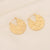 Expressive Round Polka Dot Geometric Stainless Steel Electroplating Earrings