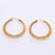 Women Ethnic Metal Doll Titanium Steel Gold Plating Earrings