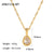 IG Style Chain Droplet Stainless Steel 18K Gold Plated Necklaces